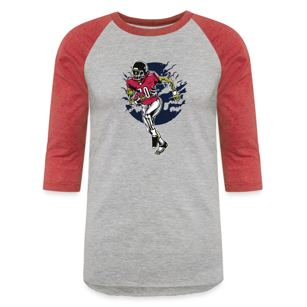 Baseball T-Shirt - heather gray/red