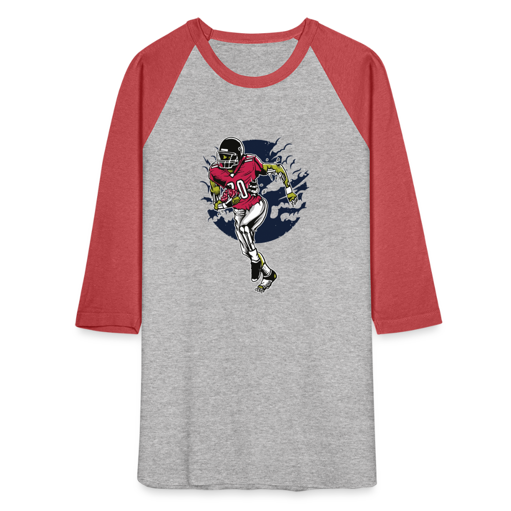 Baseball T-Shirt - heather gray/red