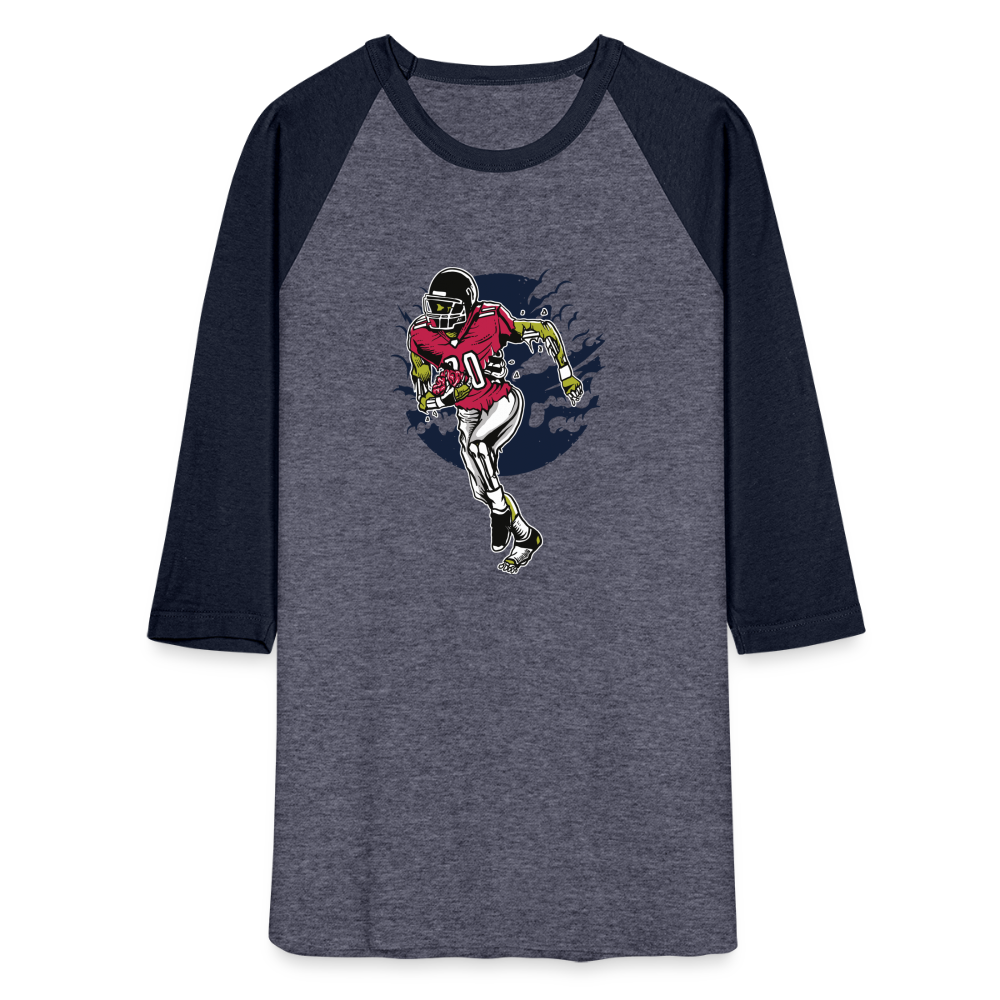 Baseball T-Shirt - heather blue/navy