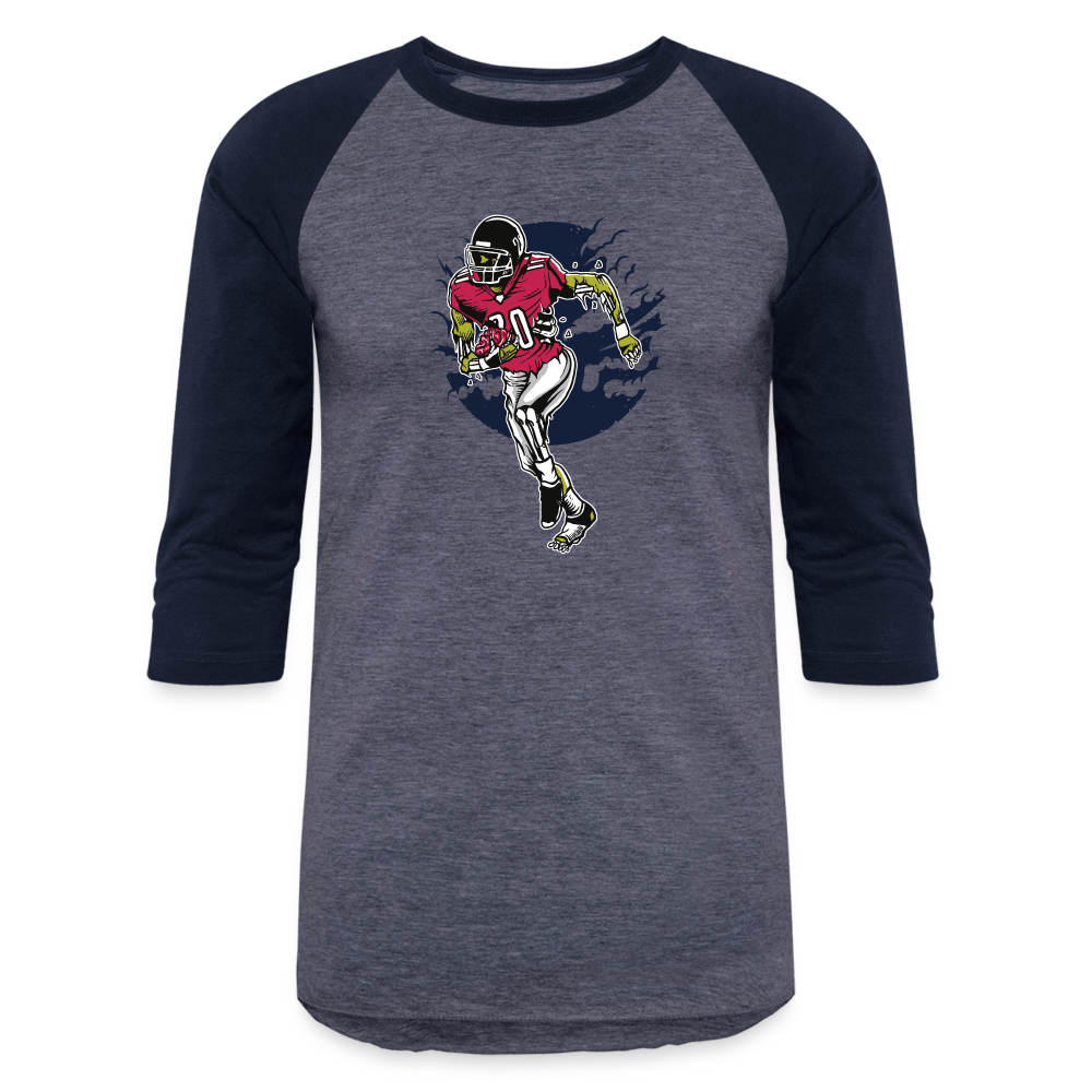 Baseball T-Shirt - heather blue/navy