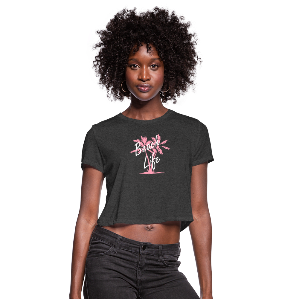 Women's Cropped T-Shirt - deep heather