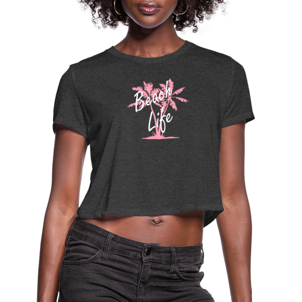 Women's Cropped T-Shirt - deep heather