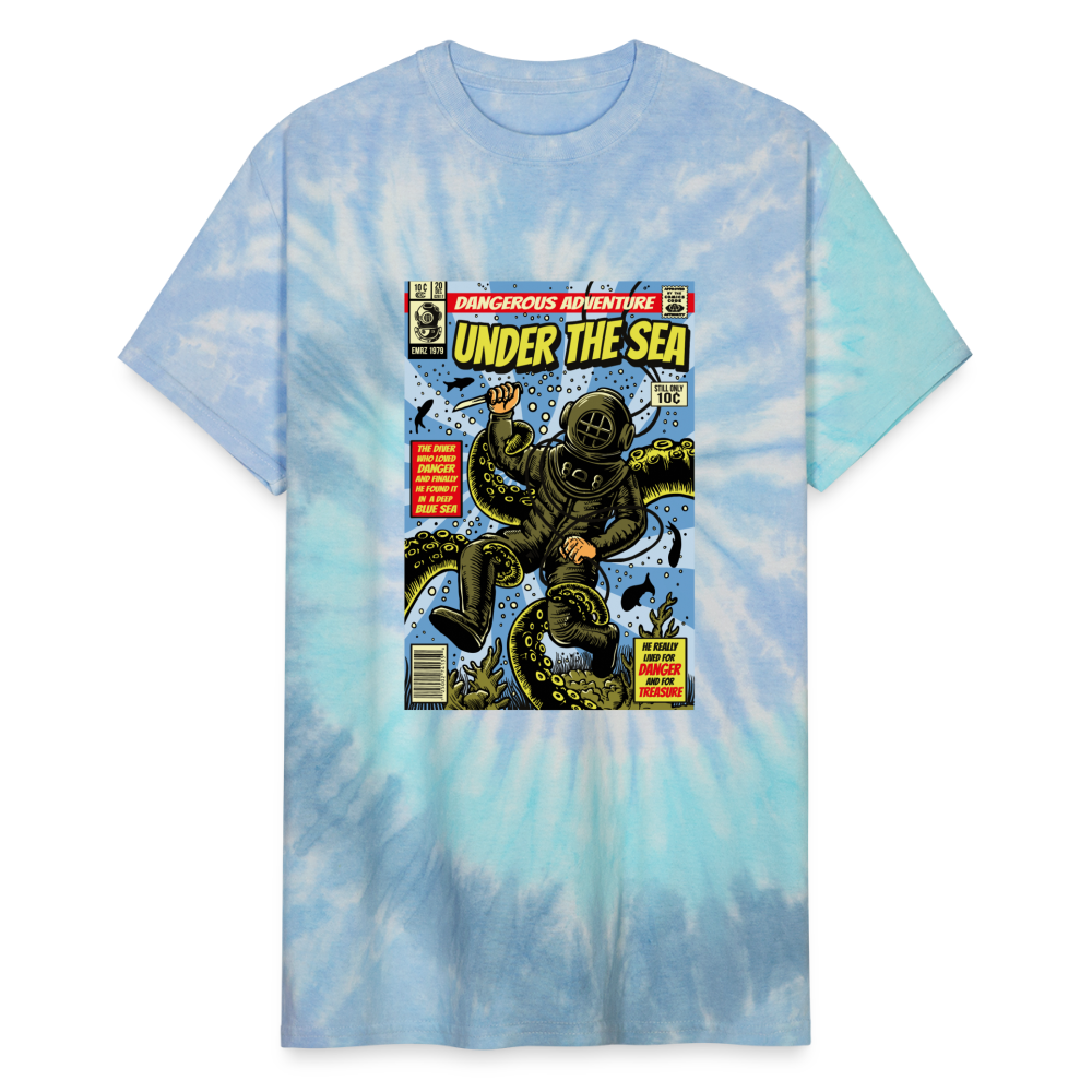 Unisex Tie Dye T-Shirt - blue lagoon