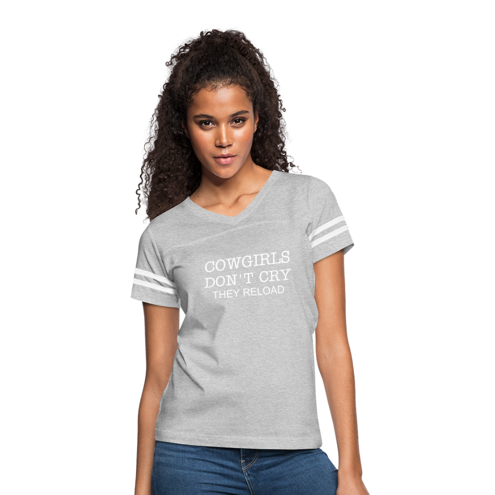 Women’s Vintage Sport T-Shirt - heather gray/white