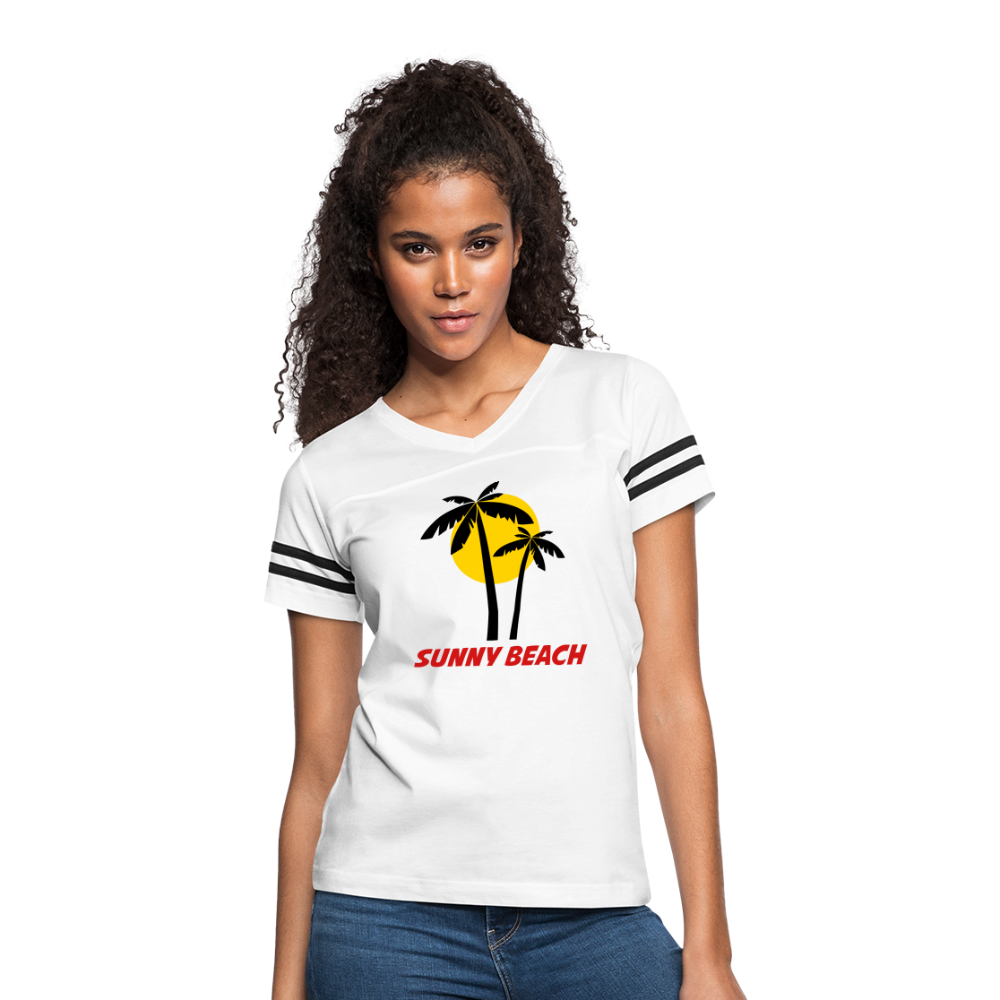 Women’s Vintage Sport T-Shirt - white/black