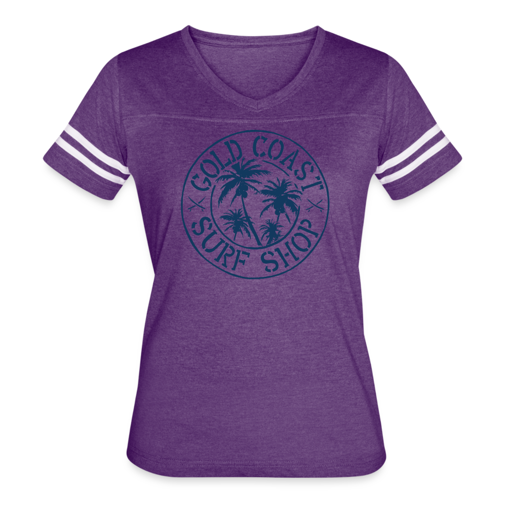 Women’s Vintage Sport T-Shirt - vintage purple/white