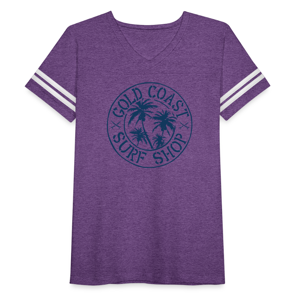 Women’s Vintage Sport T-Shirt - vintage purple/white