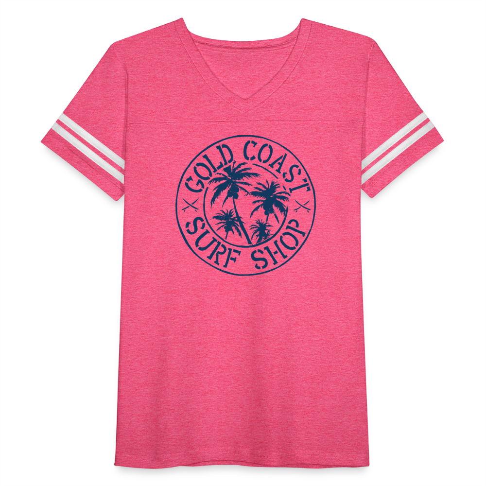 Women’s Vintage Sport T-Shirt - vintage pink/white