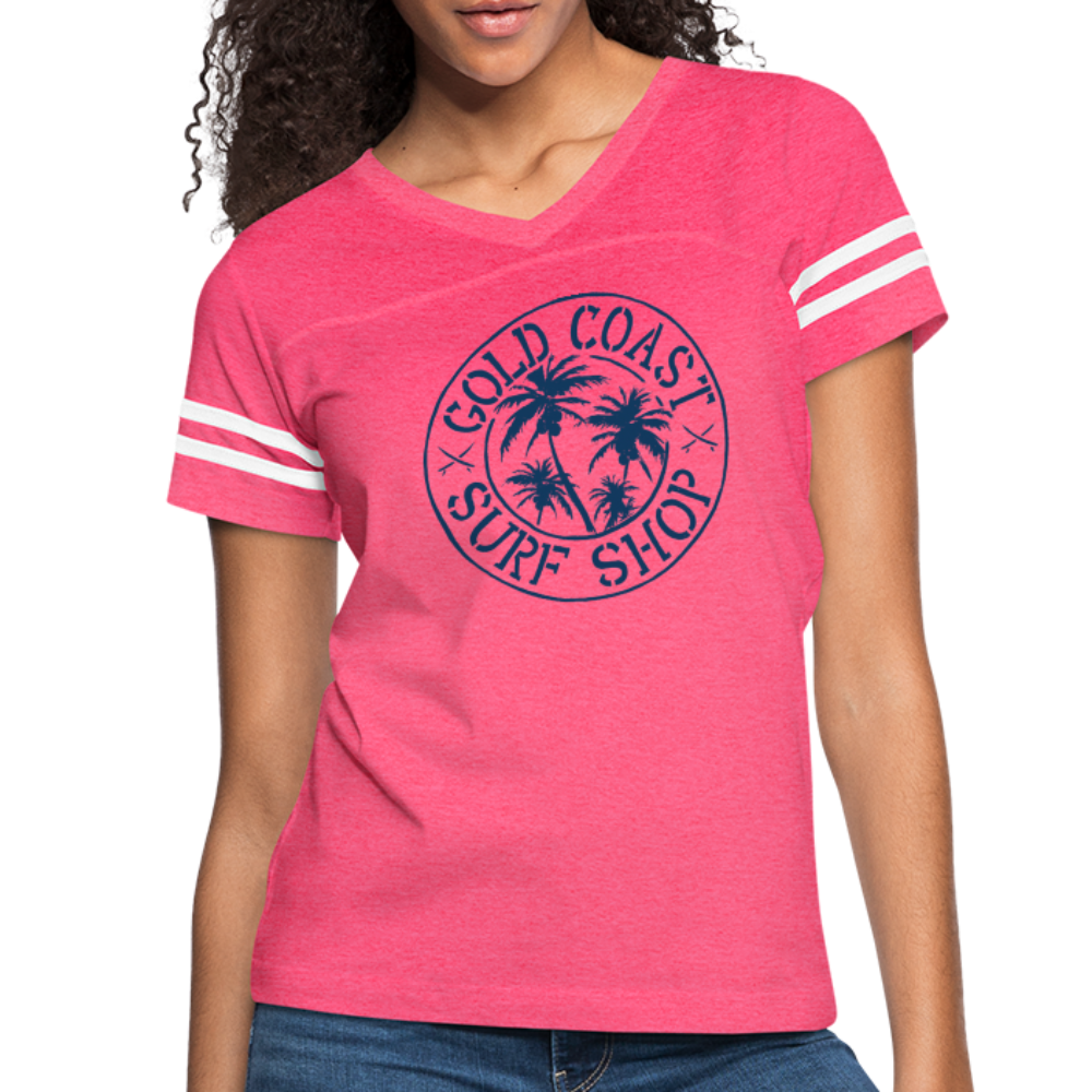 Women’s Vintage Sport T-Shirt - vintage pink/white