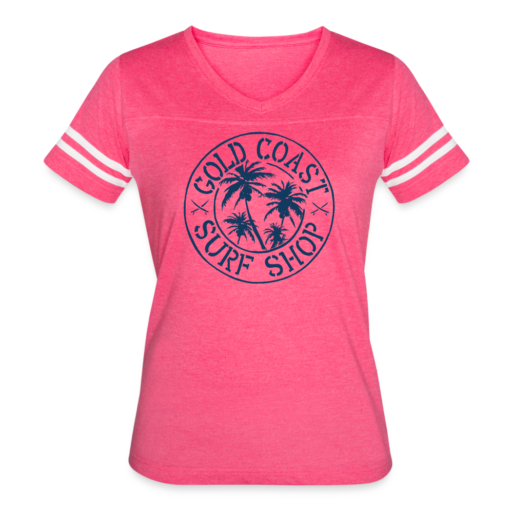 Women’s Vintage Sport T-Shirt - vintage pink/white