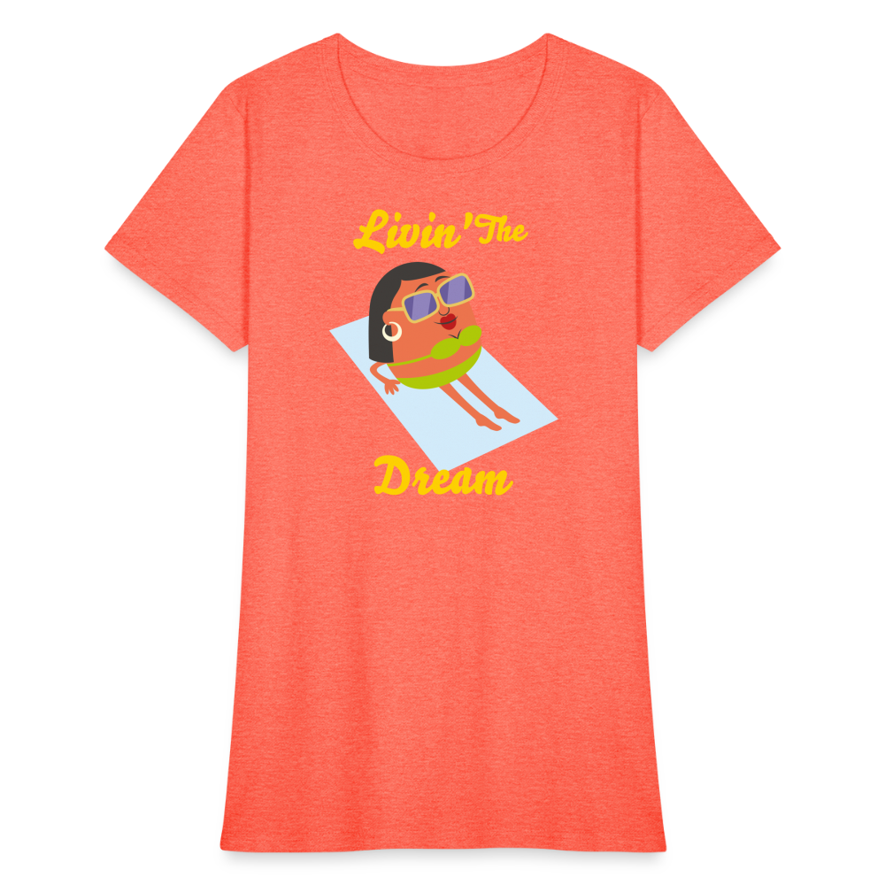 Women's T-Shirt - heather coral