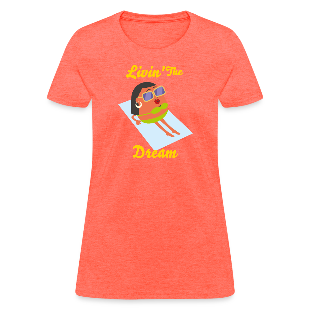 Women's T-Shirt - heather coral