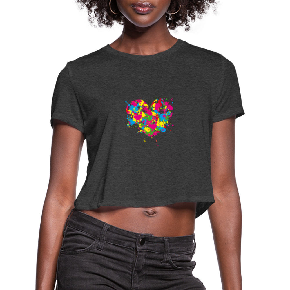 Women's Cropped T-Shirt - deep heather