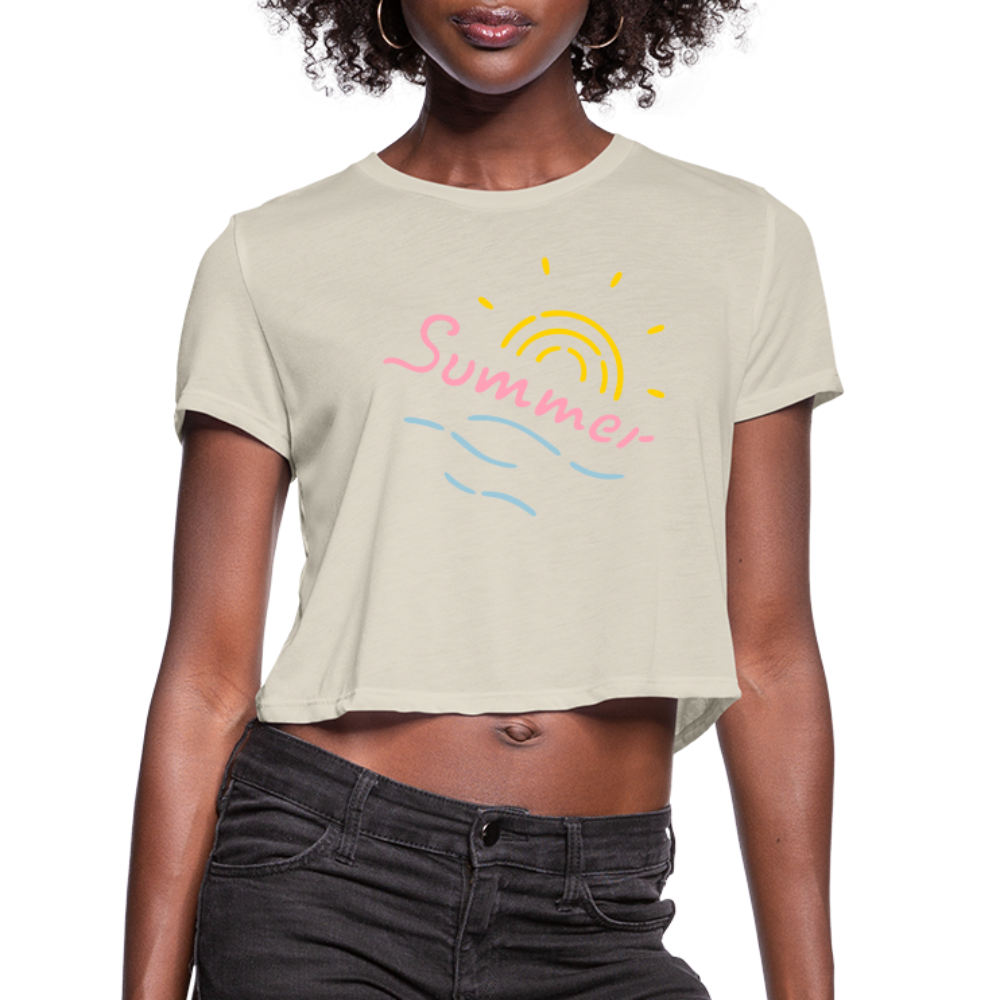 Women's Cropped T-Shirt - dust