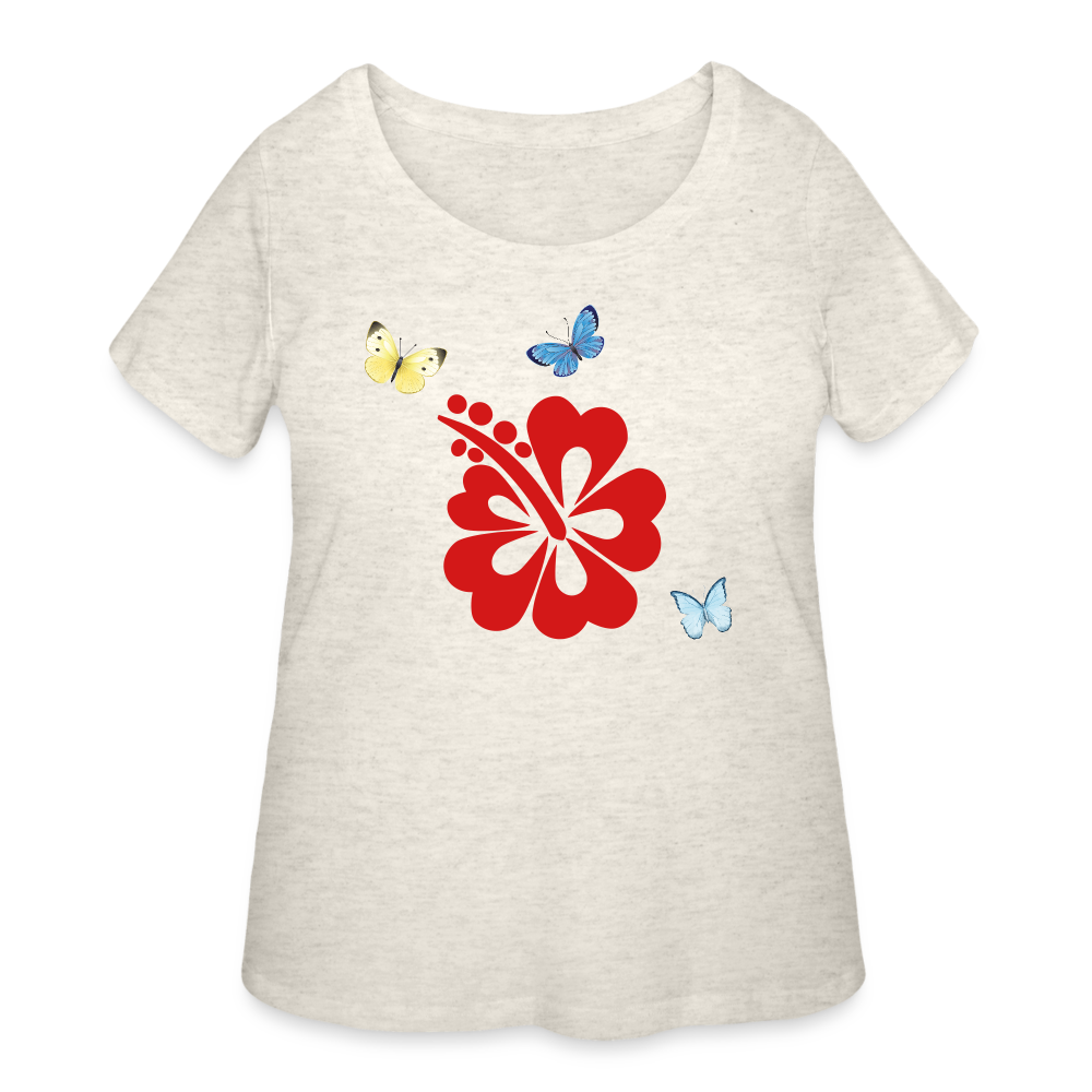 Women’s Curvy T-Shirt - heather oatmeal