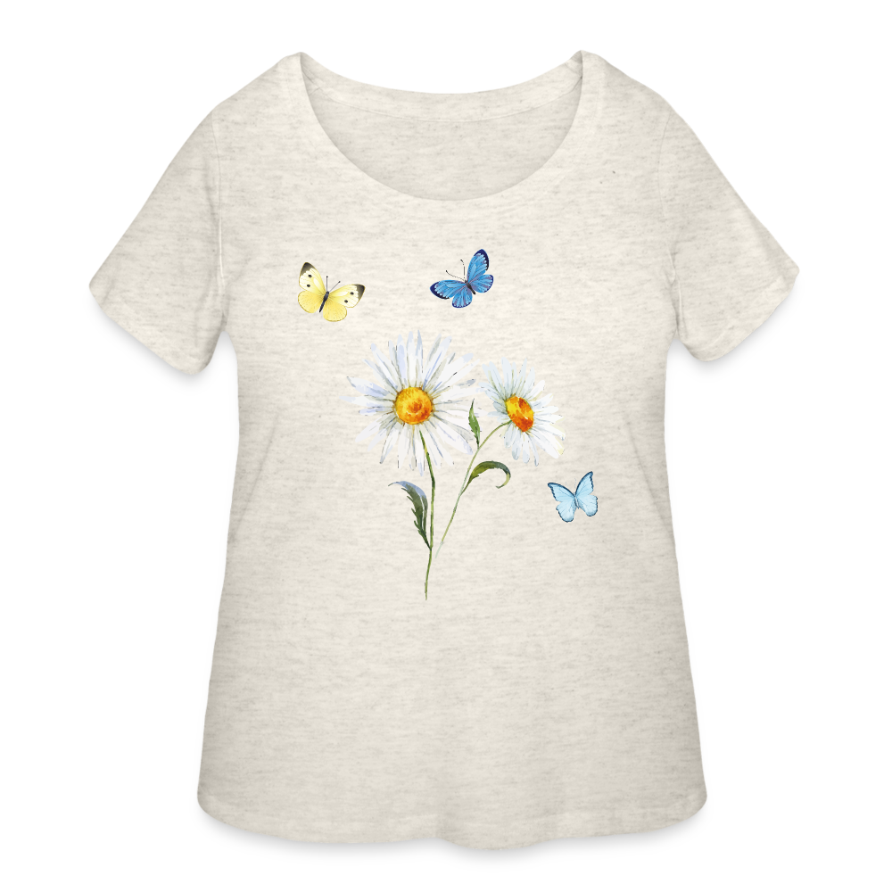 Women’s Curvy T-Shirt - heather oatmeal