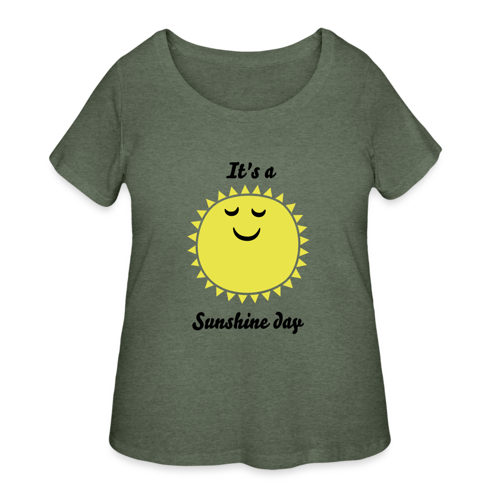 Women’s Curvy T-Shirt - heather military green