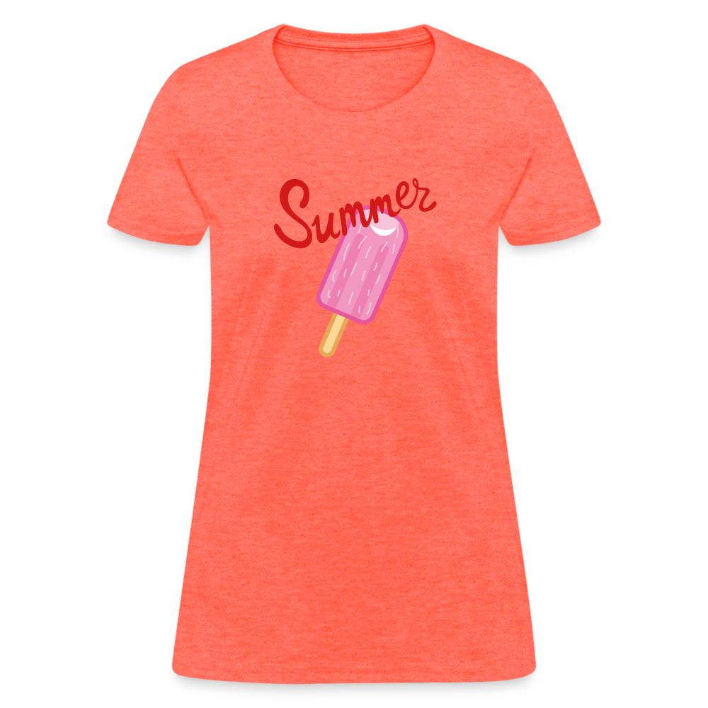 Women's T-Shirt - heather coral