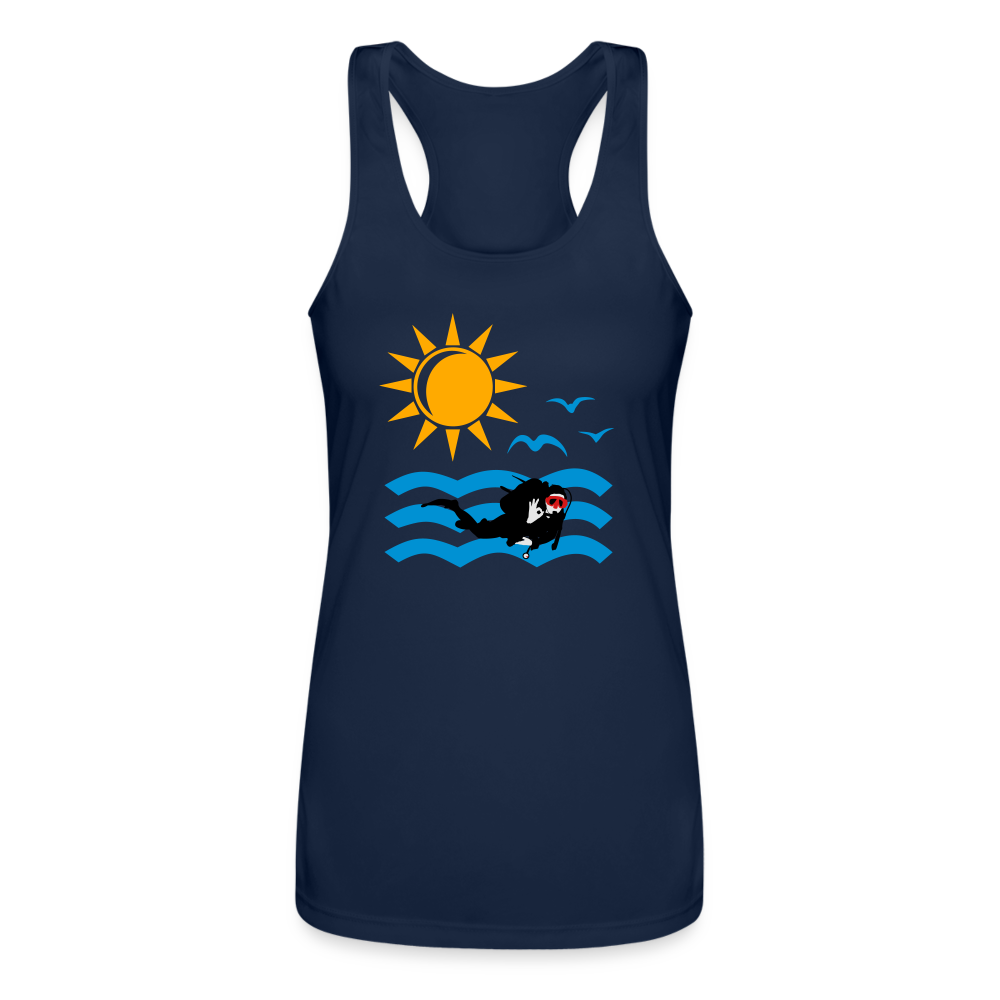 Women’s Performance Racerback Tank Top - navy