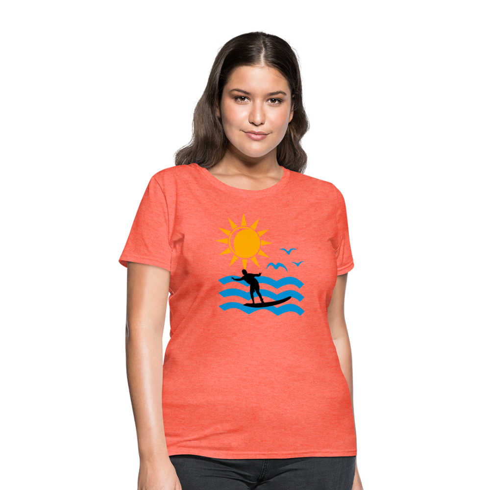 Women's T-Shirt - heather coral