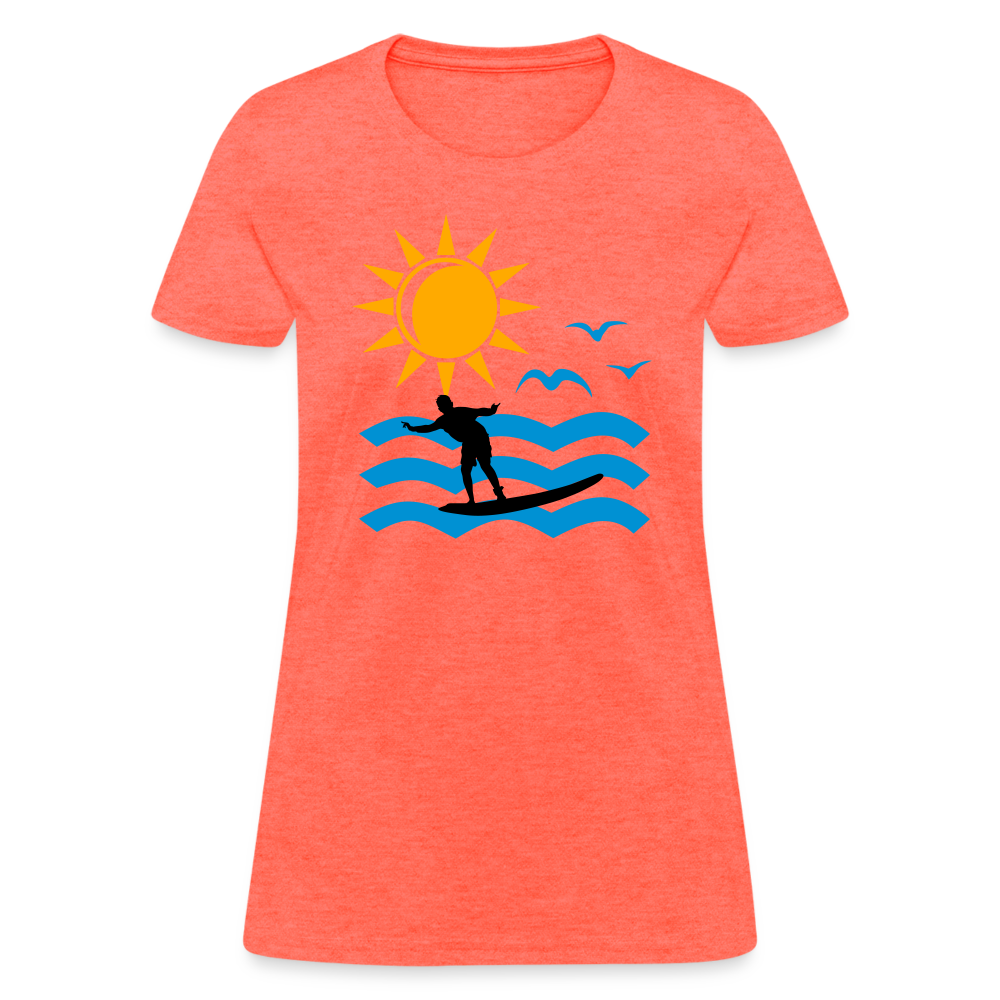 Women's T-Shirt - heather coral