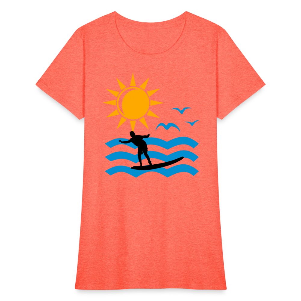 Women's T-Shirt - heather coral