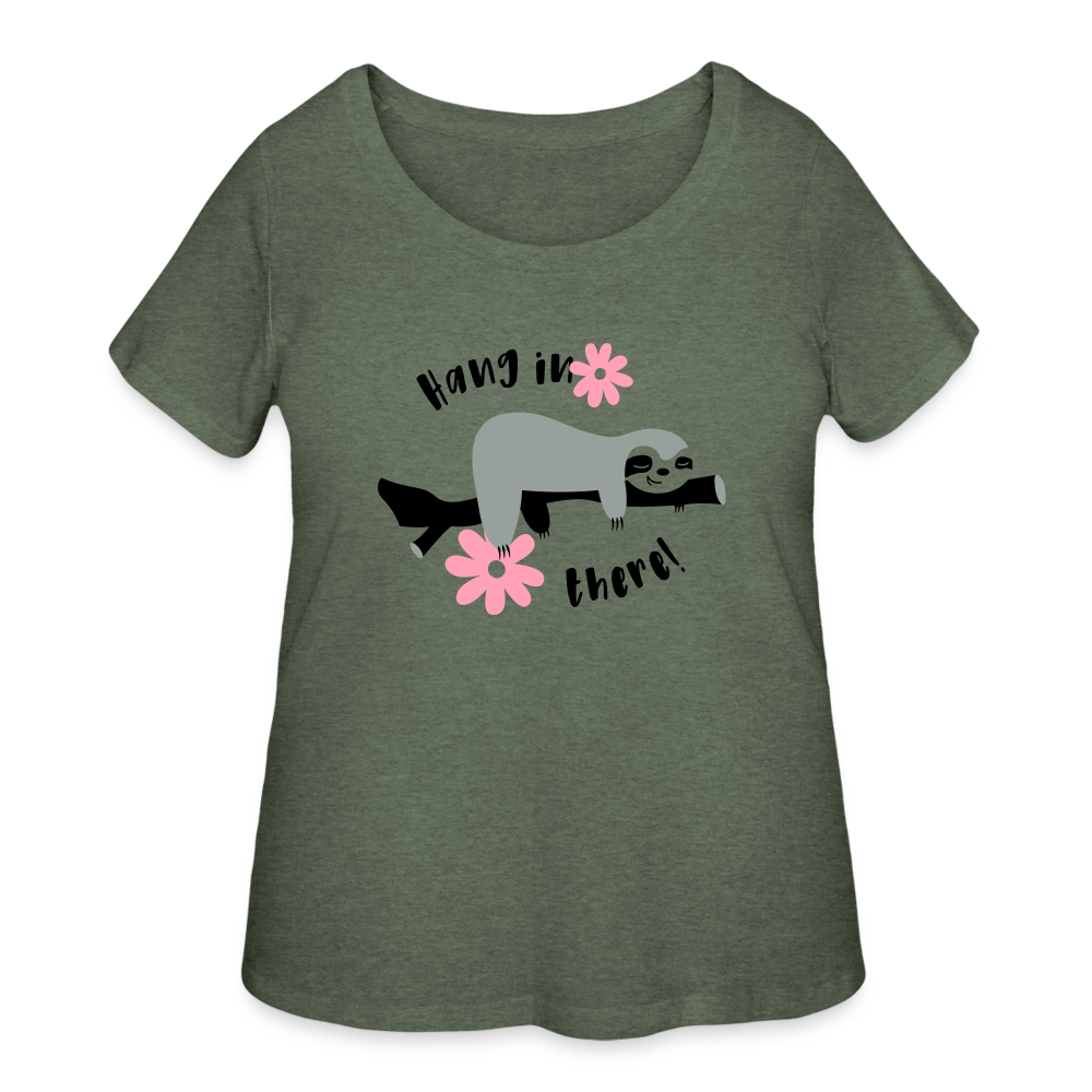 Women’s Curvy T-Shirt - heather military green