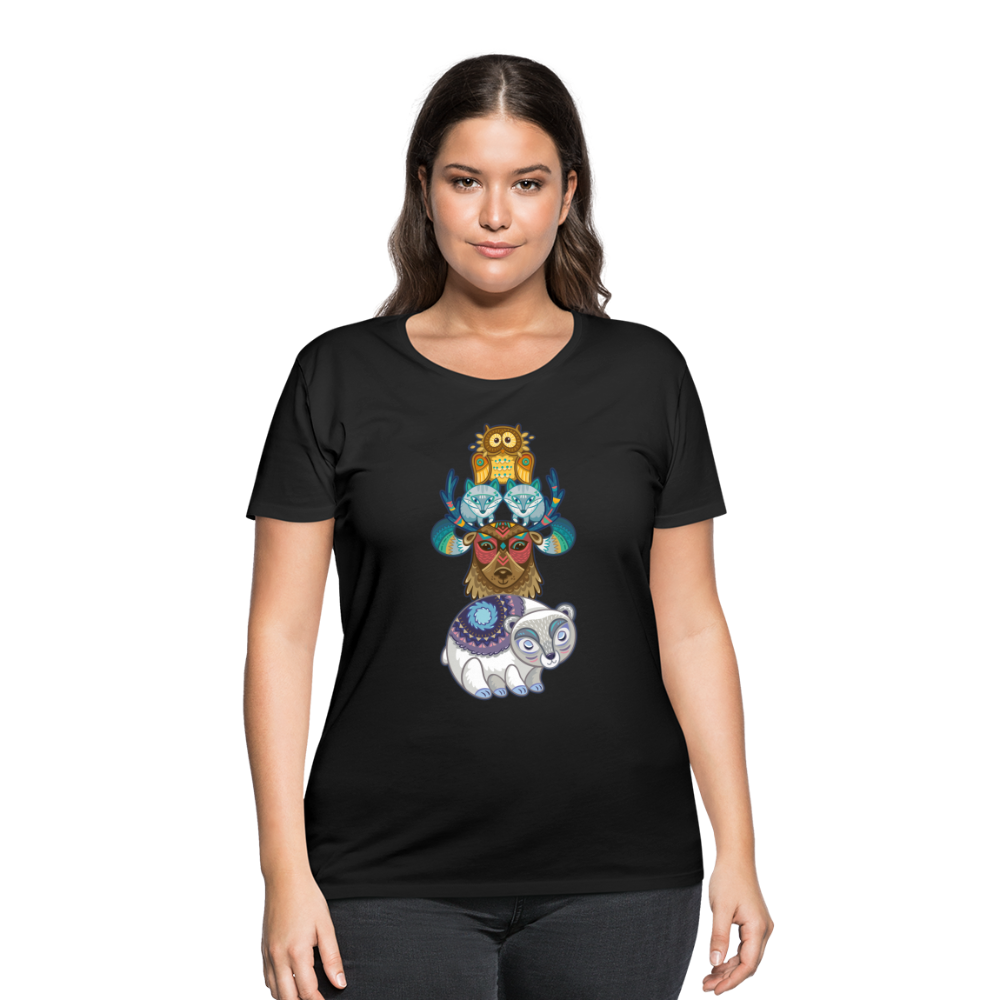 Women’s Curvy T-Shirt - black