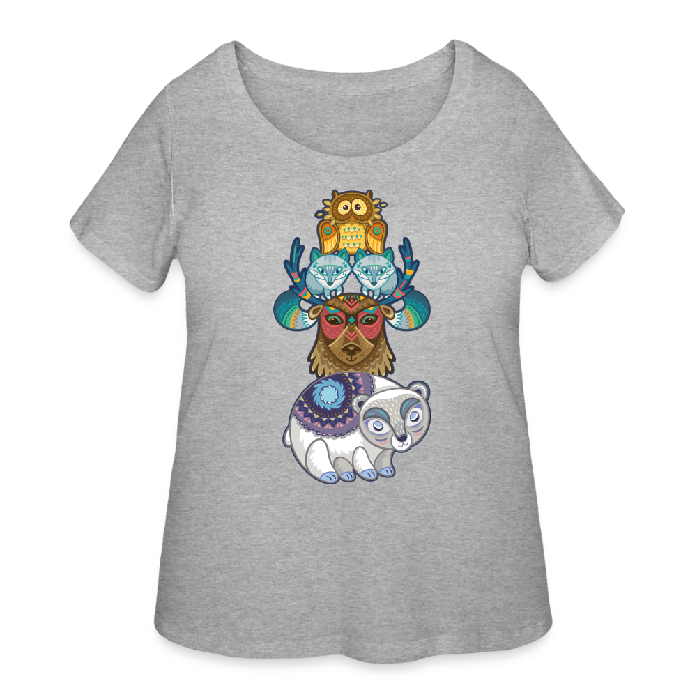 Women’s Curvy T-Shirt - heather gray