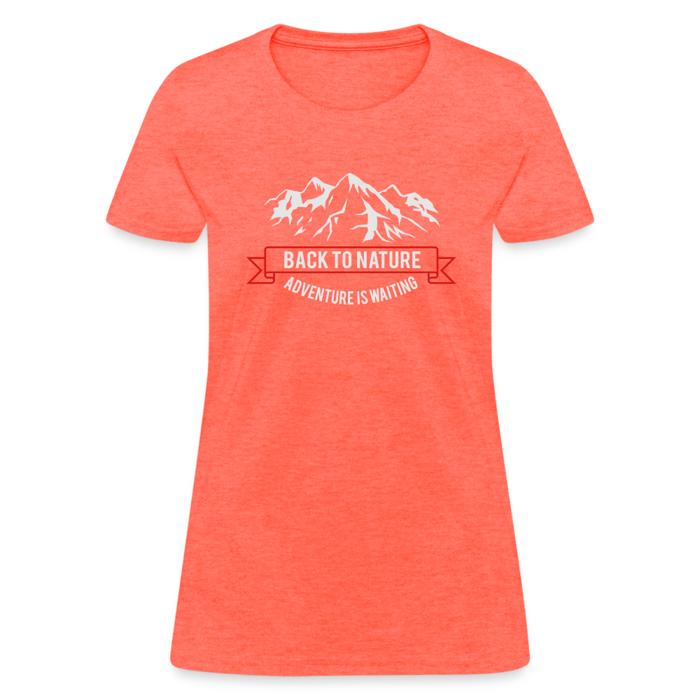 Women's T-Shirt - heather coral