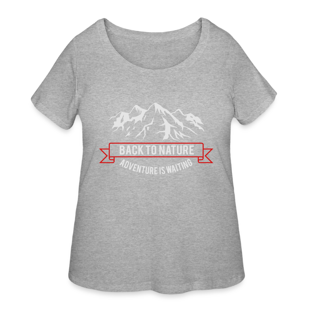 Women’s Curvy T-Shirt - heather gray