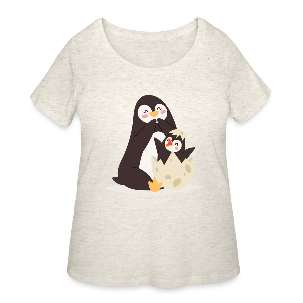 Women’s Curvy T-Shirt - heather oatmeal