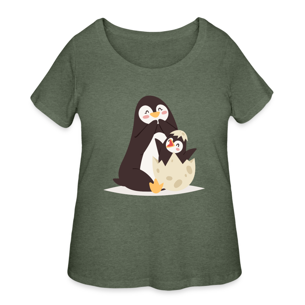 Women’s Curvy T-Shirt - heather military green