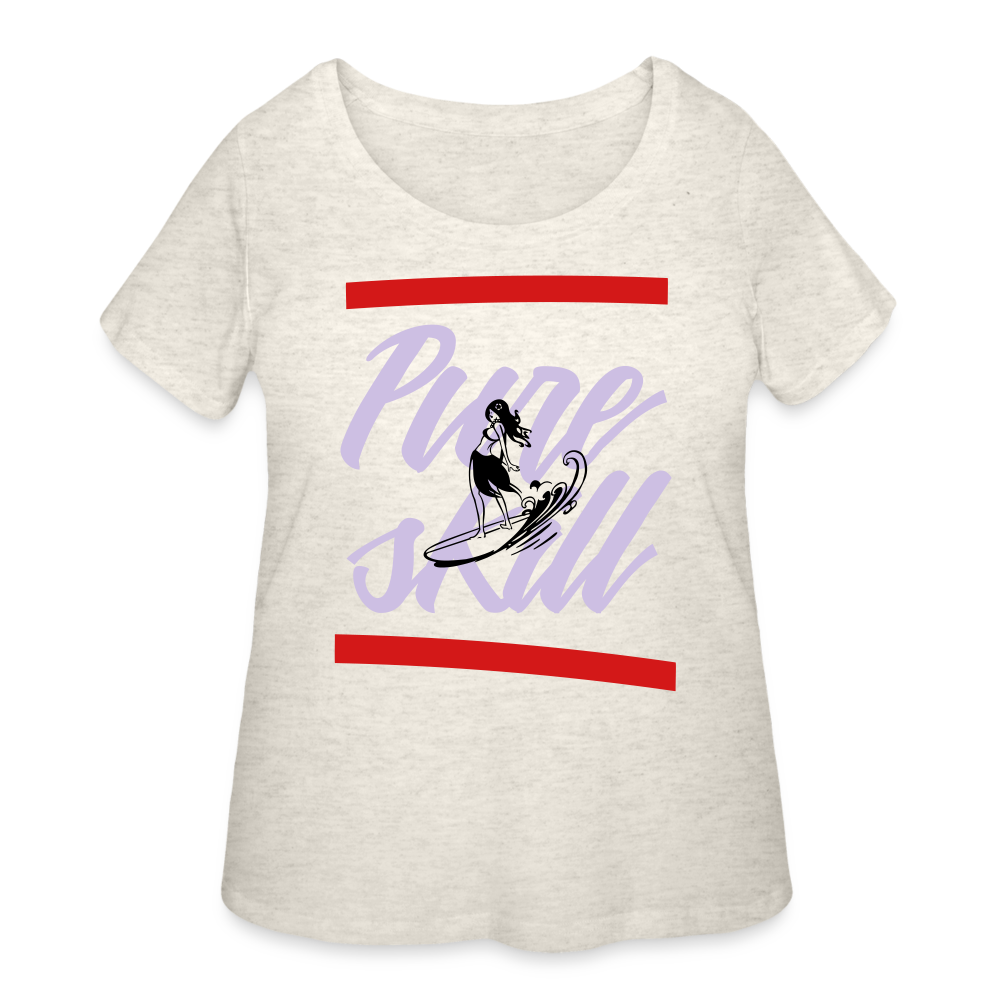 Women’s Curvy T-Shirt - heather oatmeal