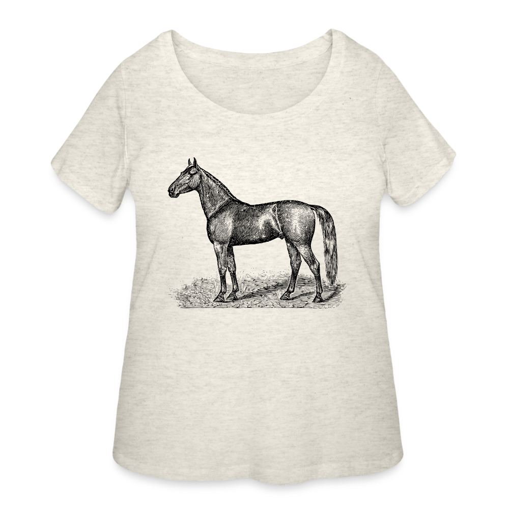 Women’s Curvy T-Shirt - heather oatmeal