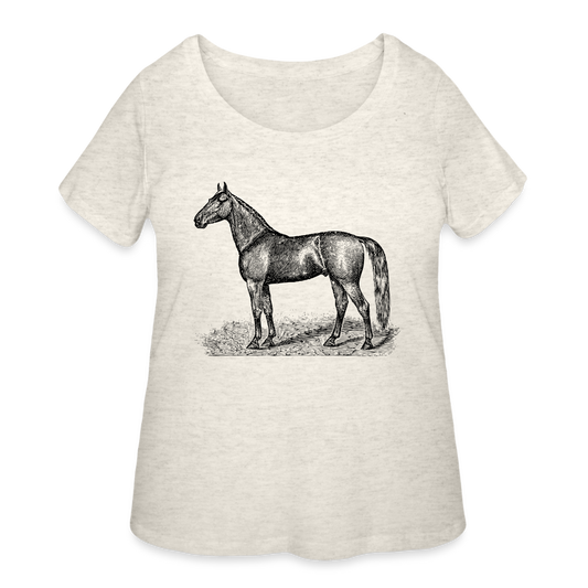 Women’s Curvy T-Shirt - heather oatmeal