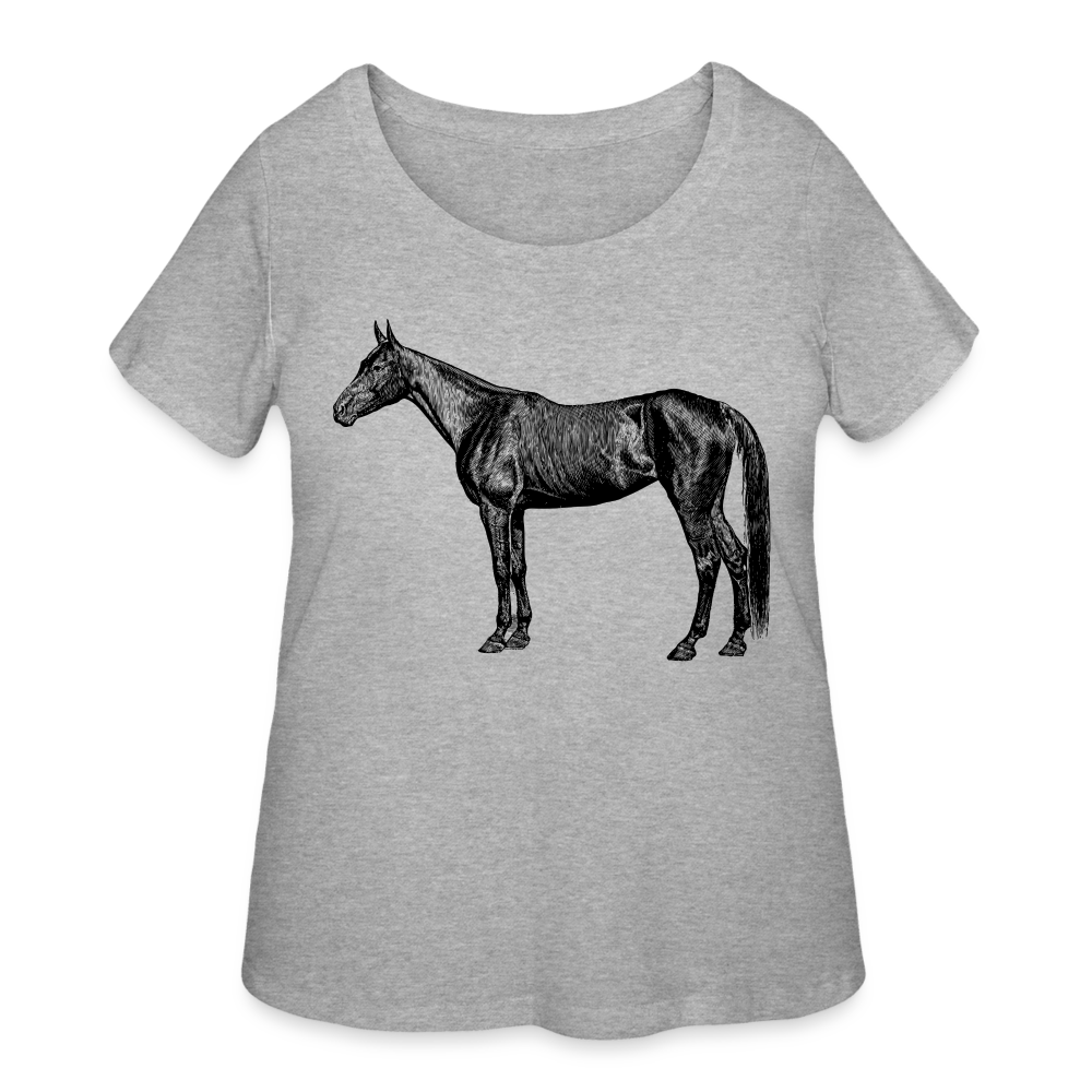 Women’s Curvy T-Shirt - heather gray