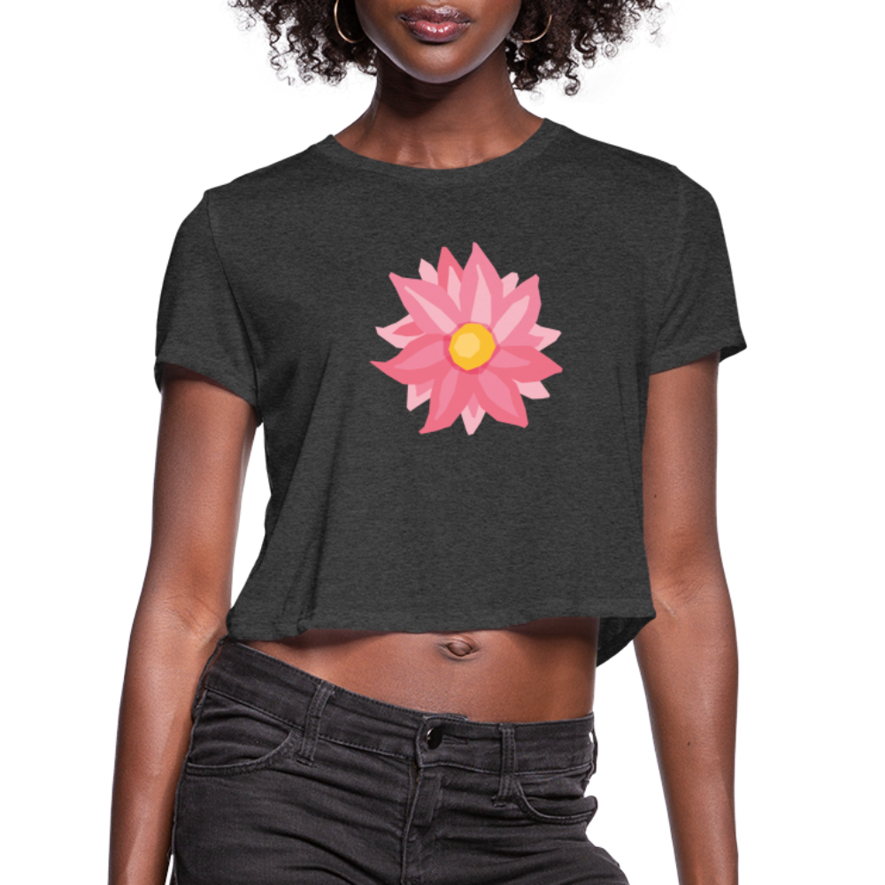 Women's Cropped T-Shirt - deep heather