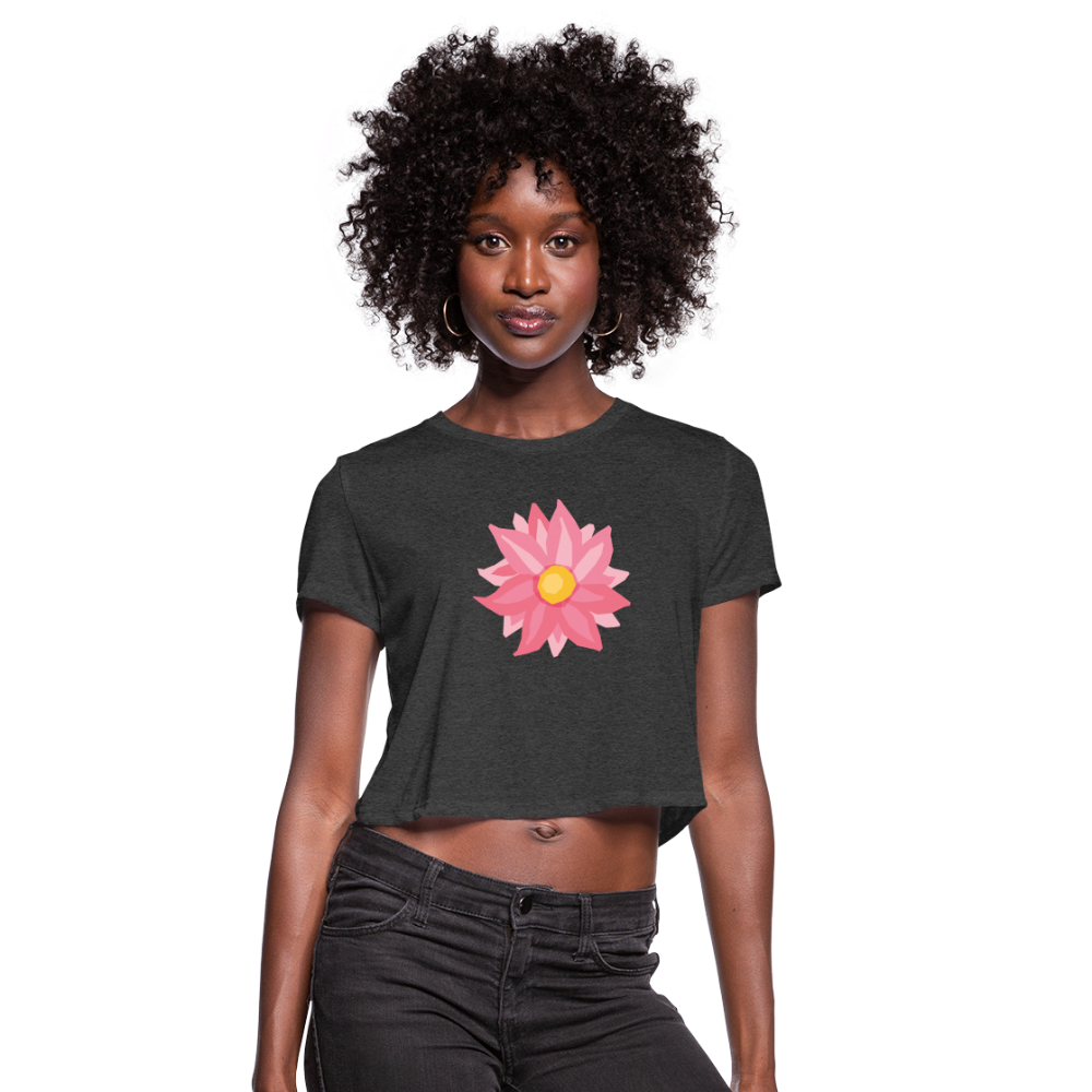 Women's Cropped T-Shirt - deep heather