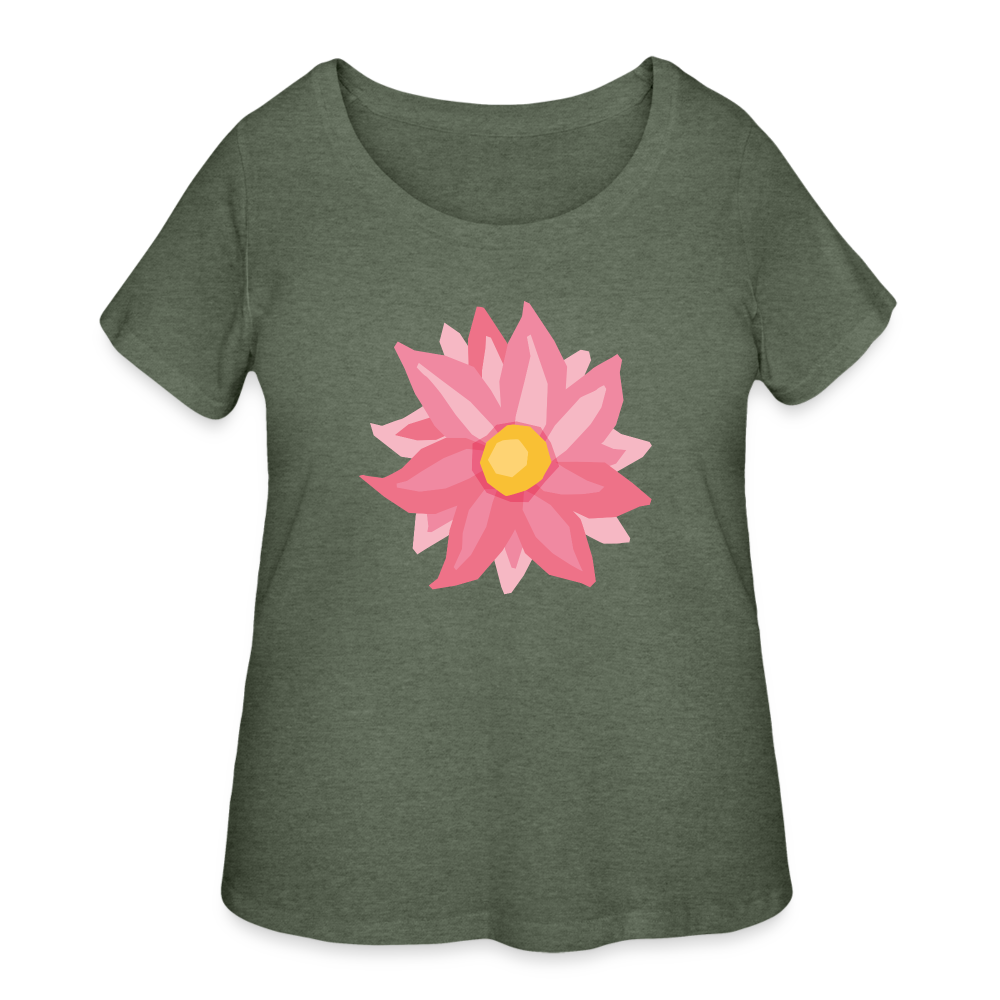 Women’s Curvy T-Shirt - heather military green