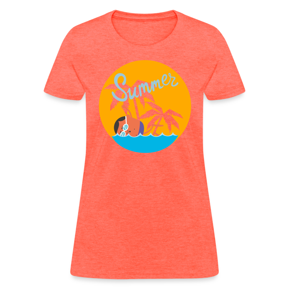 Women's T-Shirt - heather coral