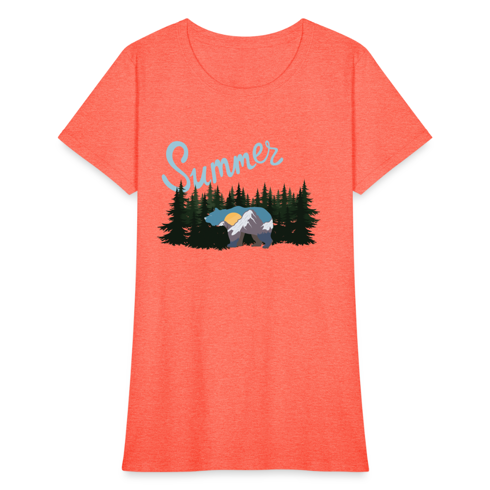 Women's T-Shirt - heather coral