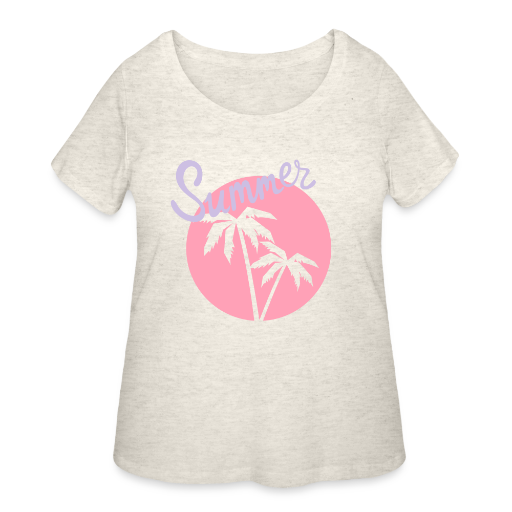 Women’s Curvy T-Shirt - heather oatmeal