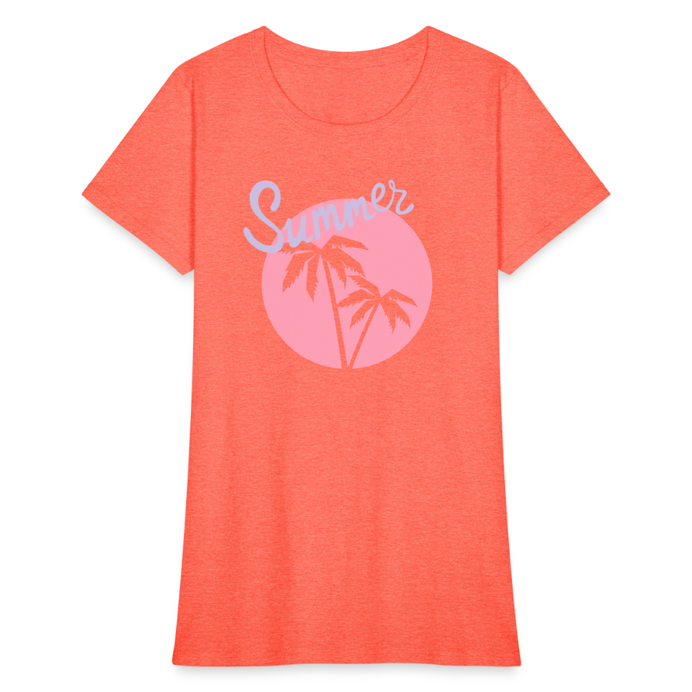 Women's T-Shirt - heather coral