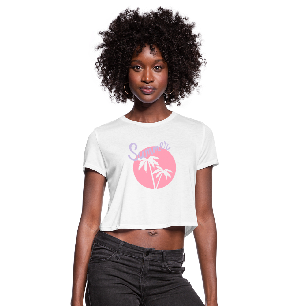 Women's Cropped T-Shirt - white