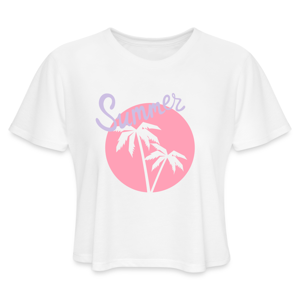 Women's Cropped T-Shirt - white