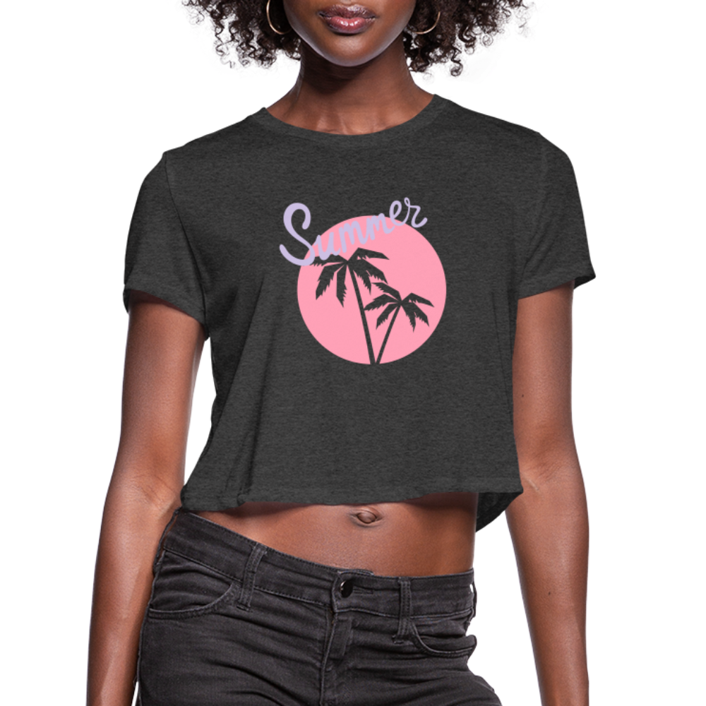 Women's Cropped T-Shirt - deep heather