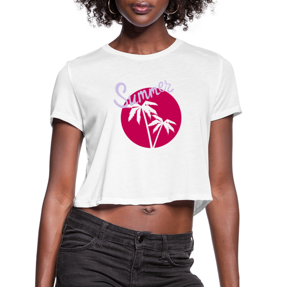 Women's Cropped T-Shirt - white