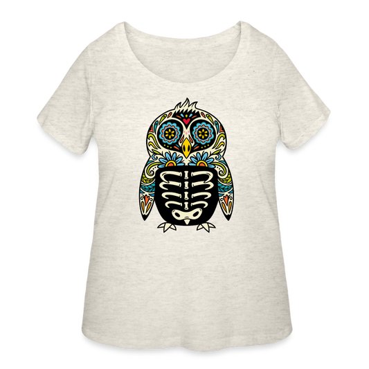 Women’s Curvy T-Shirt - heather oatmeal