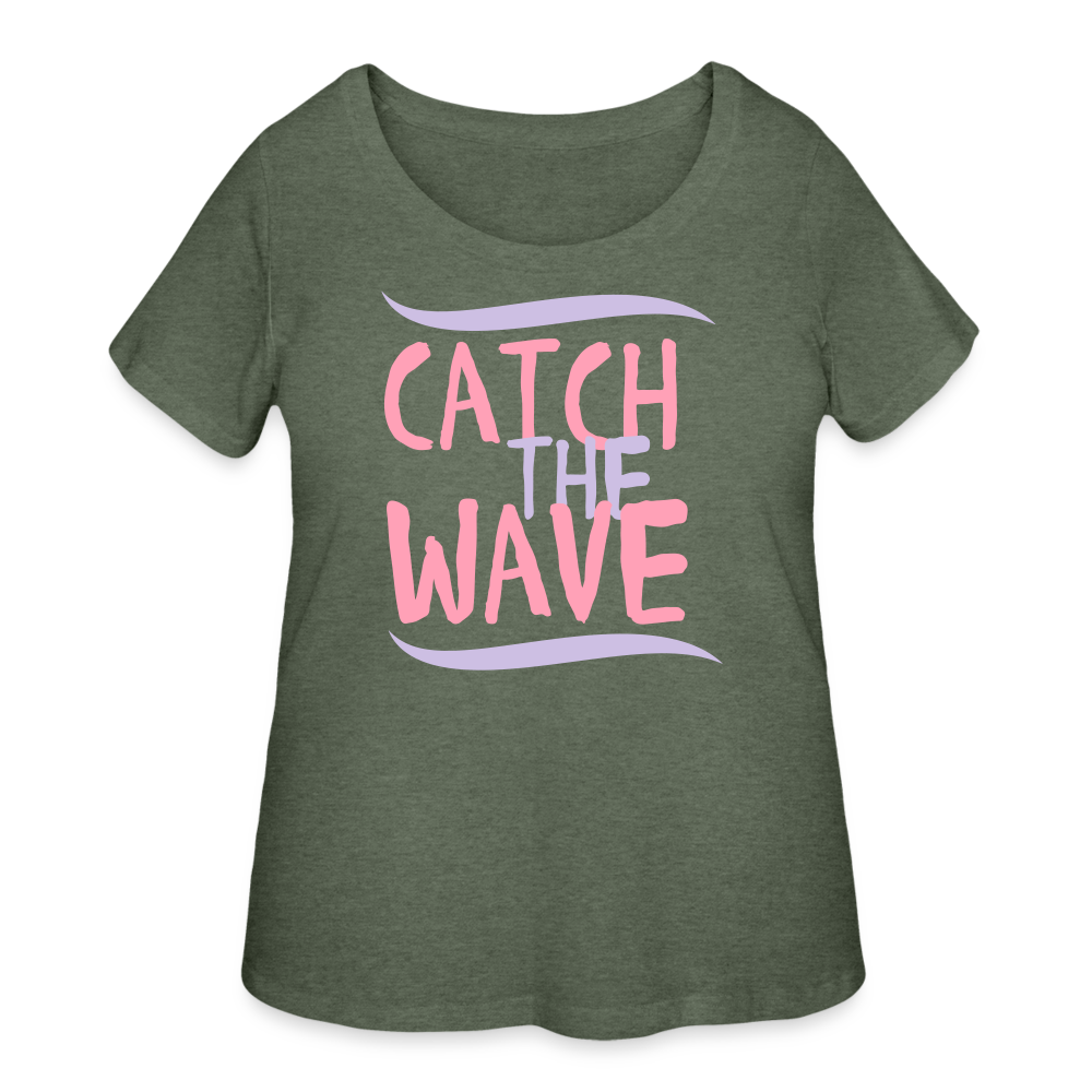 Women’s Curvy T-Shirt - heather military green